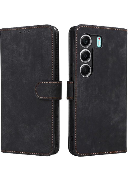 Tecno Camon 40 4g Kart Yuvaları Için Kılıf Kapak Rfıd Engelleme Manyetik Kapatma (Yurt Dışından)