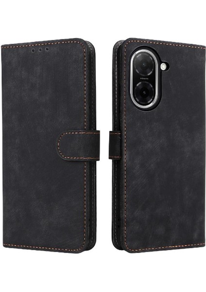 Xiaomi Poco C71 4g Pu Deri Rfıd Engelleme Kart Yuvaları Kapak Çevirin (Yurt Dışından)