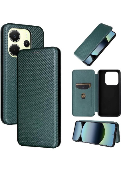 Kart Tutucu Kickstand Kart ile Xiaomi Poco M7 Pro 5g Için Flip Case (Yurt Dışından)