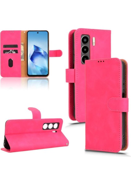 Itel Güç 70 Yan Toka Kickstand Cüzdan Pu Deri Için Flip Case (Yurt Dışından)