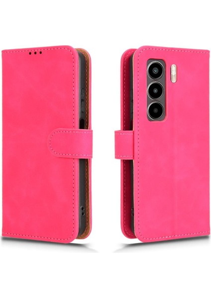 Itel Güç 70 Yan Toka Kickstand Cüzdan Pu Deri Için Flip Case (Yurt Dışından)