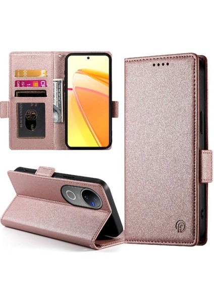 Vivo V50 5g Günlük Kullanım Için Flip Case Kart Yuvaları Flip Iş Cüzdan (Yurt Dışından) indirimleri