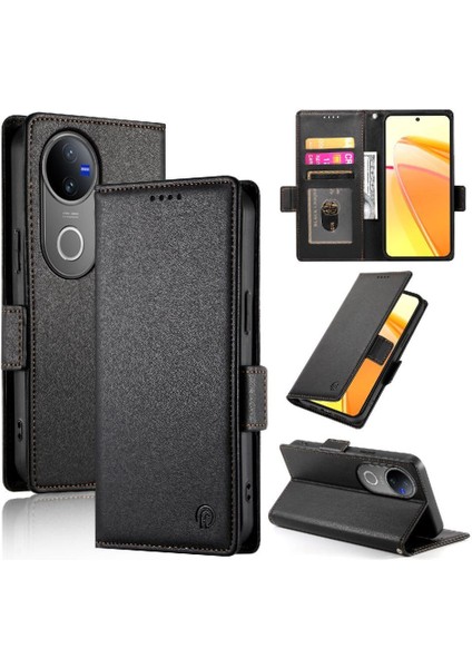 Vivo V50 5g Günlük Kullanım Için Flip Case Kart Yuvaları Flip Iş Cüzdan (Yurt Dışından) fiyatları