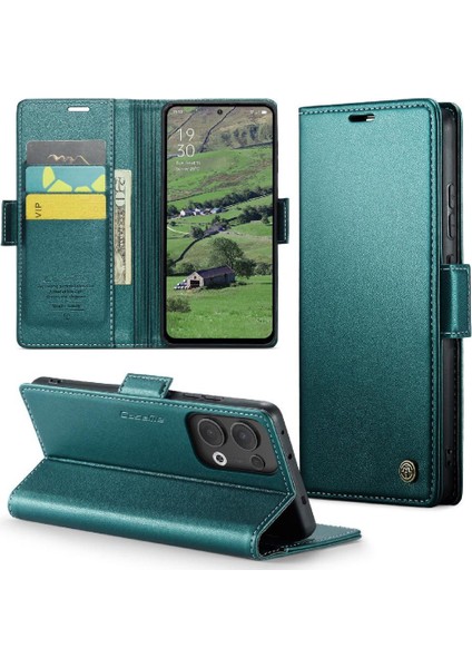 Oppo Reno 13 5g Darbeye Dayanıklı Durumda Anti Dolandırıcılık Kickstand Cüzdan Için Flip Case (Yurt Dışından) modelleri