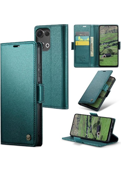 Oppo Reno 13 5g Darbeye Dayanıklı Durumda Anti Dolandırıcılık Kickstand Cüzdan Için Flip Case (Yurt Dışından) indirimleri