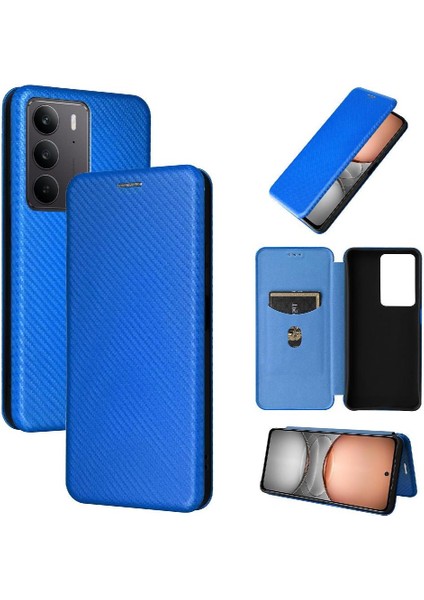 Realme C75 4g Tam Koruma Kartı Ekleme Manyetik Için Flip Case (Yurt Dışından)