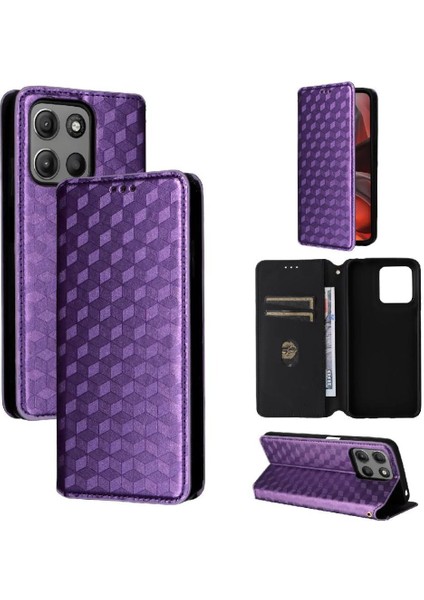 Motorola Moto Motorola 4g Cüzdan Manyetik Kapatma 3D Desen Pu Kart Için Kılıf (Yurt Dışından)