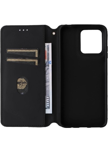 Motorola Moto Motorola 4g Cüzdan Manyetik Kapatma 3D Desen Pu Kart Için Kılıf (Yurt Dışından)