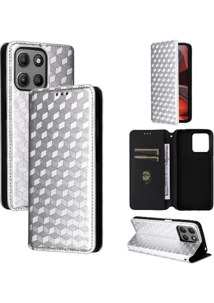 Motorola Moto Motorola 4g Cüzdan Manyetik Kapatma 3D Desen Pu Kart Için Kılıf (Yurt Dışından)