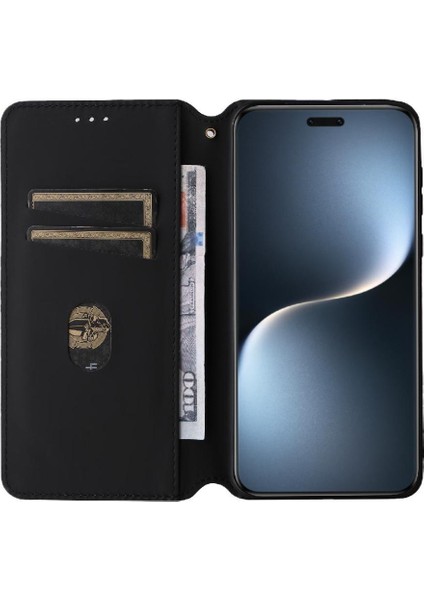 Onur Sihirli 7 Pro 5g Cüzdan Manyetik Kapatma Kart Yuvaları Pu Için Flip Case (Yurt Dışından)