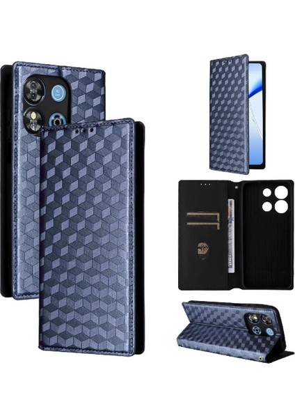 Oukitel C57S 3D Desen Kart Yuvaları Tutucu Pu Deri Için Flip Case (Yurt Dışından)