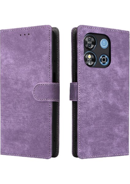 Oukitel C57 Pro Pu Deri Rfıd Engelleme Flip Folio Cüzdan Kart Için Kılıf (Yurt Dışından)