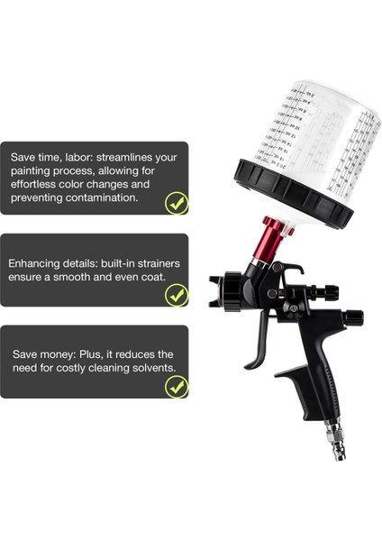 600ML Tek Kullanımlık Boya Kabı Bağlantı Parçası 16X1.5MM Dahili (Yurt Dışından) fiyatları