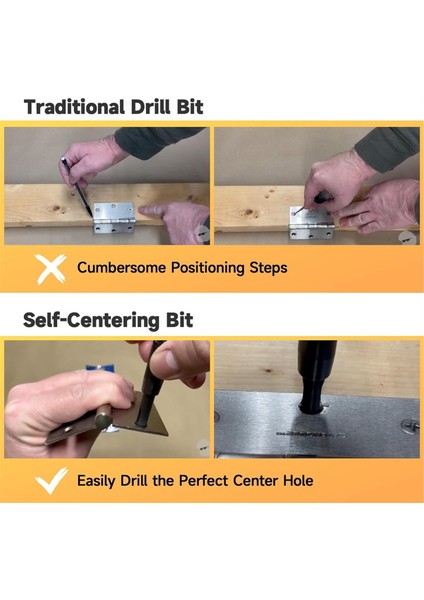 Kendiliğinden Merkezlenen Matkap Ucu Seti, 1/4 Inç Altıgen Şaftlı Matkap Için (Yurt Dışından) fiyatları