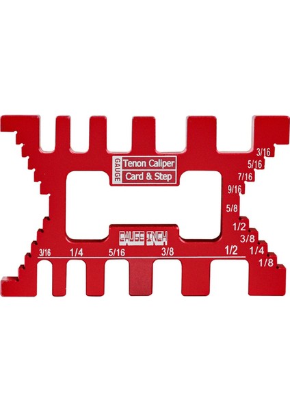 Alüminyum Kuyruklu Çakı Jig Hassas Tenon Boşluk Ölçer Ağaç Işleme Kırmızı (Yurt Dışından)