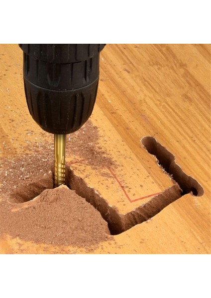 5mm Titanyum Kaplamalı Matkap Ucu Spiral Dişli Testere Matkap Ucu (Yurt Dışından)