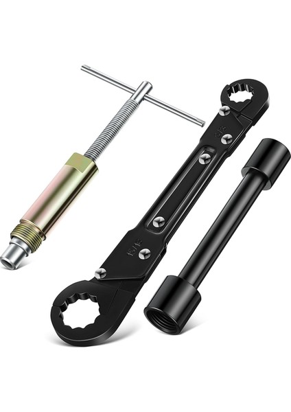 3'ü 1 Arada Sıhhi Tesisat Aleti Açı Durdurma Anahtarı Seti, Su Borusu Anahtarı (Yurt Dışından)