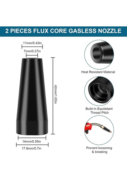 Magnum 100L Için 28 Parçalı Flux Çekirdekli Havasız Nozul Takımı (Yurt Dışından) modelleri