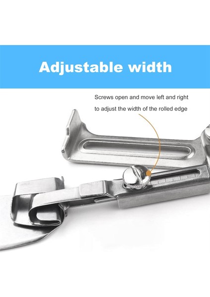 Dikiş Rulosu, Ayarlanabilir Genişlik Rulosu Etek Ayağı, (15-25MM) (Yurt Dışından) modelleri