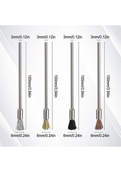 40 Adet Genişletilmiş Tel Fırça Temizlik Için, 3mm Mandrel Pas Boyası Çıkarma (Yurt Dışından) fiyatları