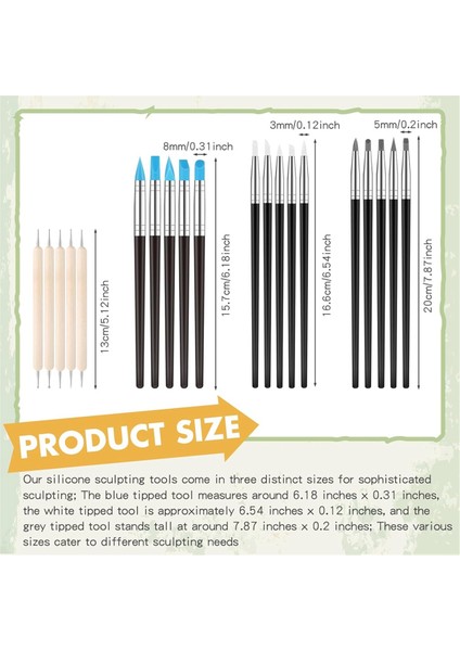 20 Adet Silikon Kil Heykeltıraşlık Aleti Kil Şekillendirme Modelleme Aletleri (Yurt Dışından) indirimleri