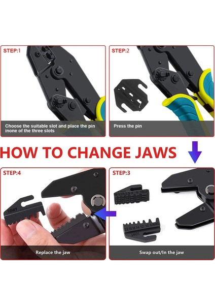 Sıkma Pensesi Kelepçe Aletleri Kapak/eş Eksenli Kablo Terminalleri Takımı 9 Inç 40J (Yurt Dışından) modelleri