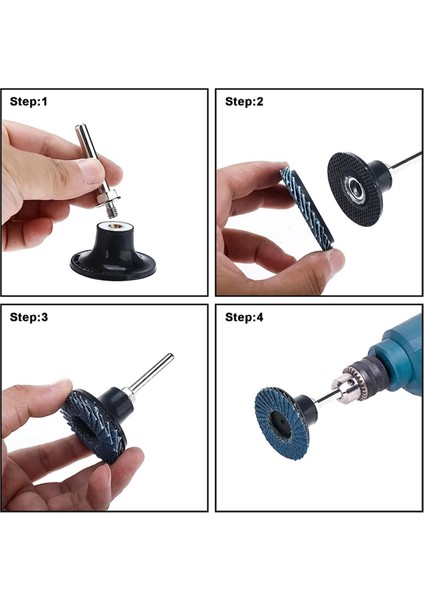 1/4 Inç Tutucu Kalıp Taşlama Makinesi Ataşmanı 40/60/80/120 Grit Taşlama Tekerleği (Yurt Dışından) modelleri