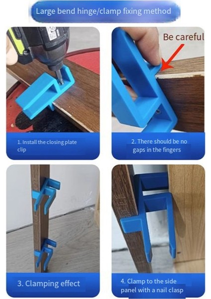 Gardırop Kapatma Tahtası Klipsi Ahşap Işleme 16-18MM Fikstürler (Yurt Dışından) fırsatları