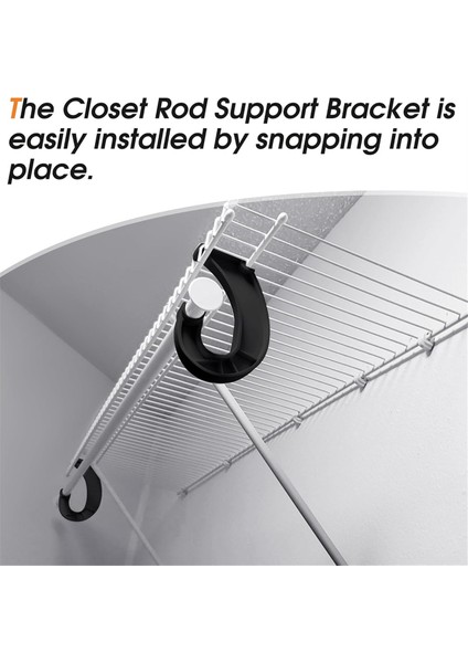 10 Adet Askılı Dolap Çubuk Desteği, Dolap Raf Çubuk Tutucu (Yurt Dışından) fırsatları