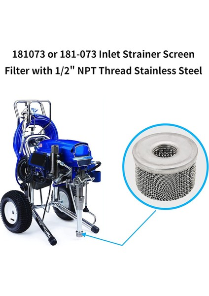 4 Adet 181073 Veya 181-073 Pompa Giriş Süzgeci, Havasız Boya Püskürtme Makinesi Için (Yurt Dışından) fırsatları