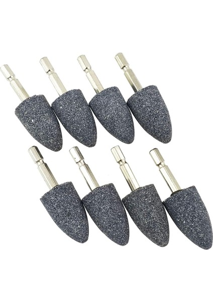 8 Adet Konik Şekilli Taşlama Taşı (25MM) (Yurt Dışından)