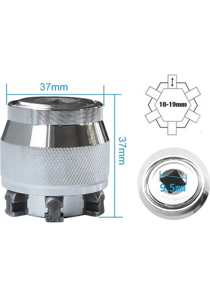 10-19MM Üniversal Manşon Cırcır Anahtarı Vida Manşonu Bakım Aleti (Yurt Dışından) fırsatları