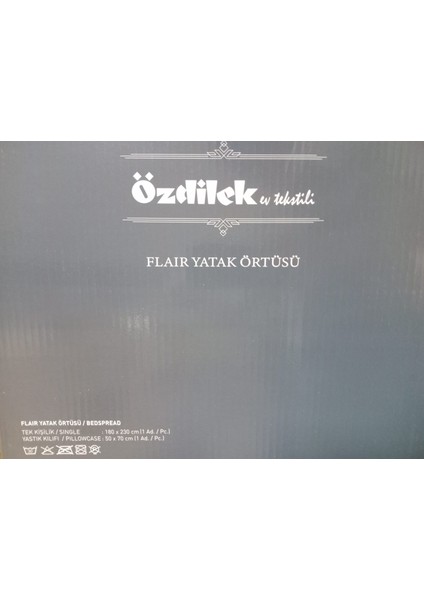 Flair Tek Kişilik Kadife Yatak Örtüsü 180X230 cm Pudra