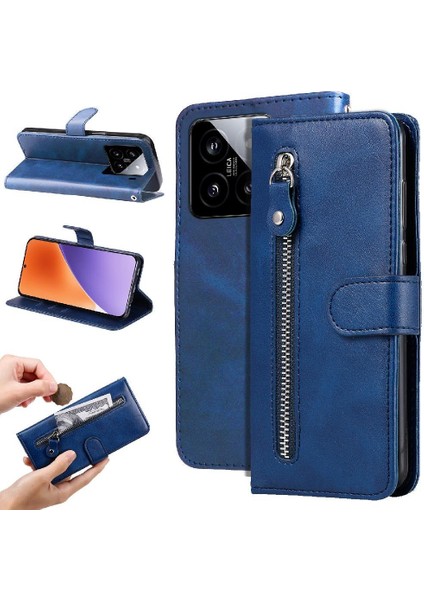 Xiaomi 15 Kart Yuvası Tutucular Fermuar Deri Koruyucu Kapak Için Kılıf (Yurt Dışından)
