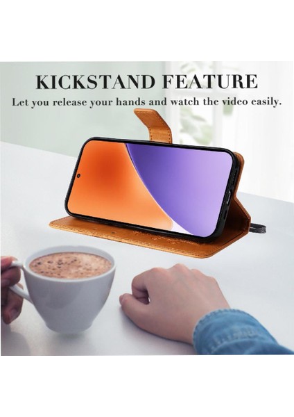 Kart Yuvası Standı Manyetik Kapak Pu ile Xiaomi 15 Flip Kickstand Için Kılıf (Yurt Dışından) fırsatları