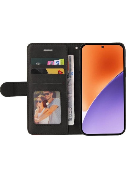 Kart Yuvası Standı Flip Folio ile Xiaomi 15 Deri Cüzdan Için Flip Case (Yurt Dışından) fiyatları