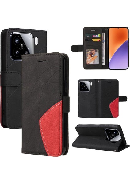Kart Yuvası Standı Flip Folio ile Xiaomi 15 Deri Cüzdan Için Flip Case (Yurt Dışından) fırsatları