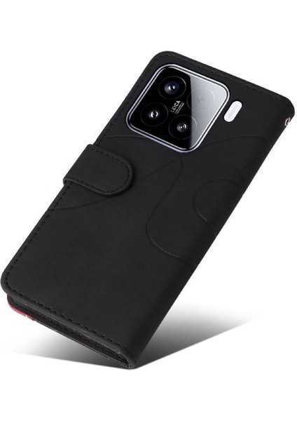 Kart Yuvası Standı Flip Folio ile Xiaomi 15 Deri Cüzdan Için Flip Case (Yurt Dışından) indirimleri