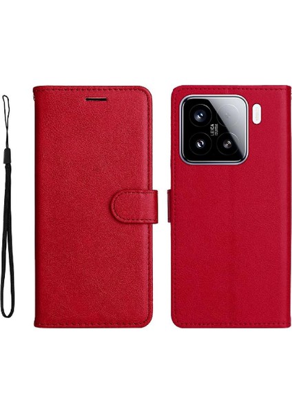 Xiaomi 15 Klasik Düz Renk Yüksek Kaliteli Deri Iş Için Flip Case (Yurt Dışından) fırsatları