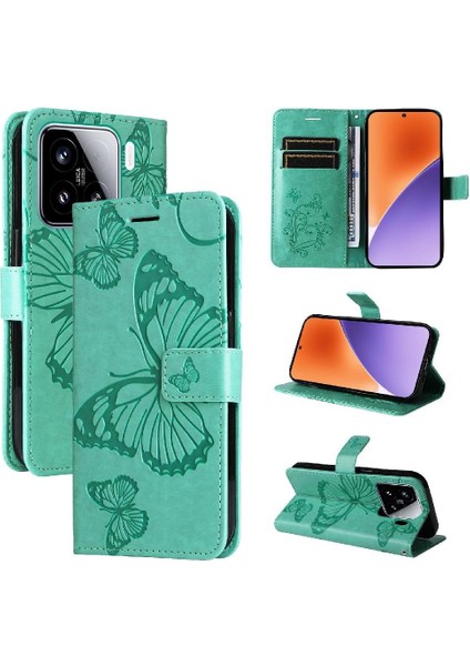 Kart Yuvası Standı Manyetik Kapak Pu ile Xiaomi 15 Flip Kickstand Için Kılıf (Yurt Dışından) fiyatları