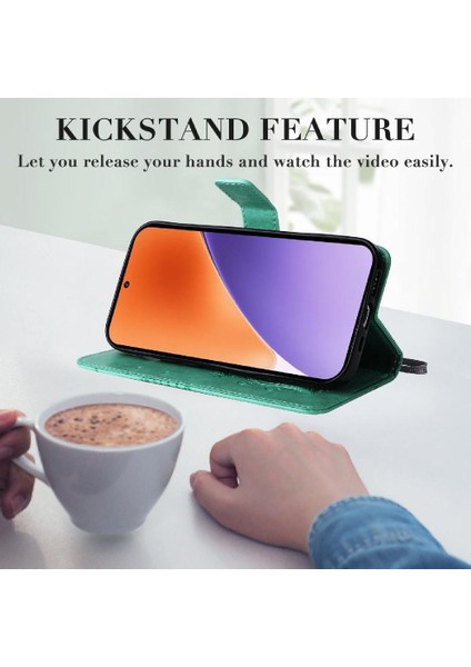 Kart Yuvası Standı Manyetik Kapak Pu ile Xiaomi 15 Flip Kickstand Için Kılıf (Yurt Dışından) modelleri