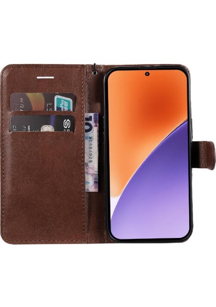 Xiaomi 15 Klasik Düz Renk Yüksek Kaliteli Deri Iş Için Flip Case (Yurt Dışından) indirimleri