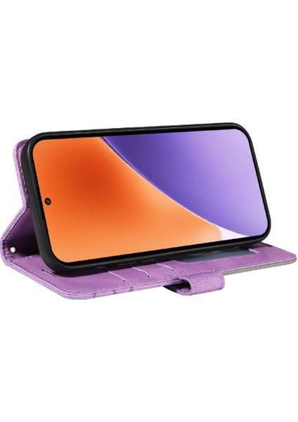 Kart Yuvası Standı Flip Folio ile Xiaomi 15 Deri Cüzdan Için Flip Case (Yurt Dışından) modelleri