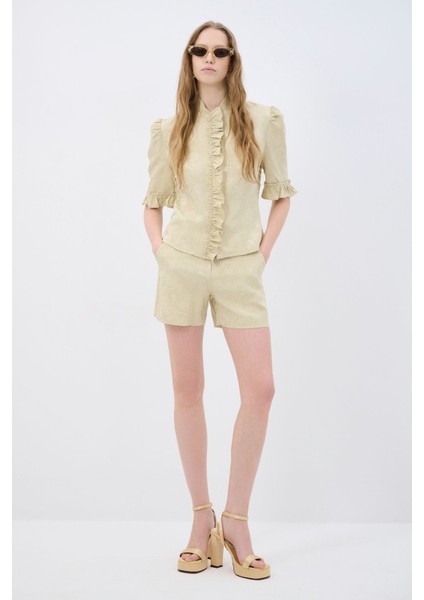 Fileto Cepli Mini Şort