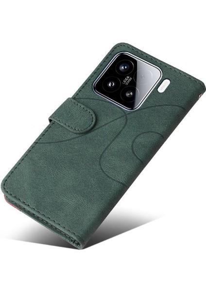 Kart Yuvası Standı Flip Folio ile Xiaomi 15 Deri Cüzdan Için Flip Case (Yurt Dışından) fiyatları
