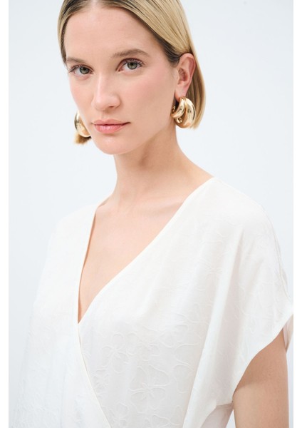 V Yaka Kruvaze Bluz fiyatları