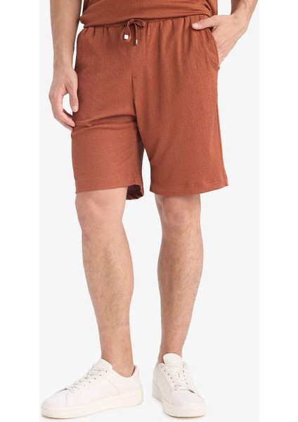 Yeni Sezon Regular Fit Her Yöne Esneyen Krinkıl Bermuda