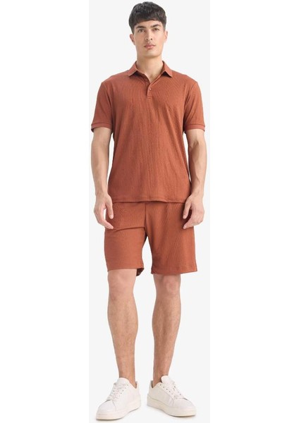 Yeni Sezon Regular Fit Her Yöne Esneyen Krinkıl Bermuda