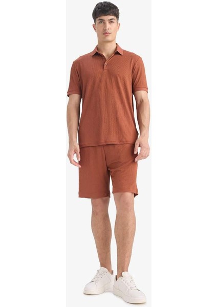 Yeni Sezon Regular Fit Her Yöne Esneyen Krinkıl Bermuda