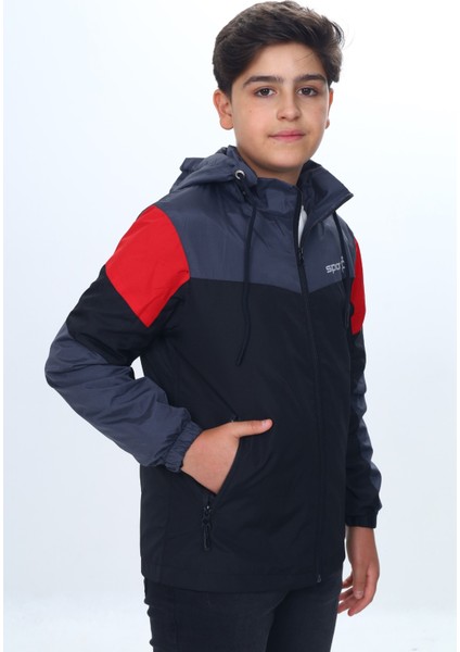 Erkek Çocuk Sport Baskılı Kapüşonlu Yağmurluk fırsatları